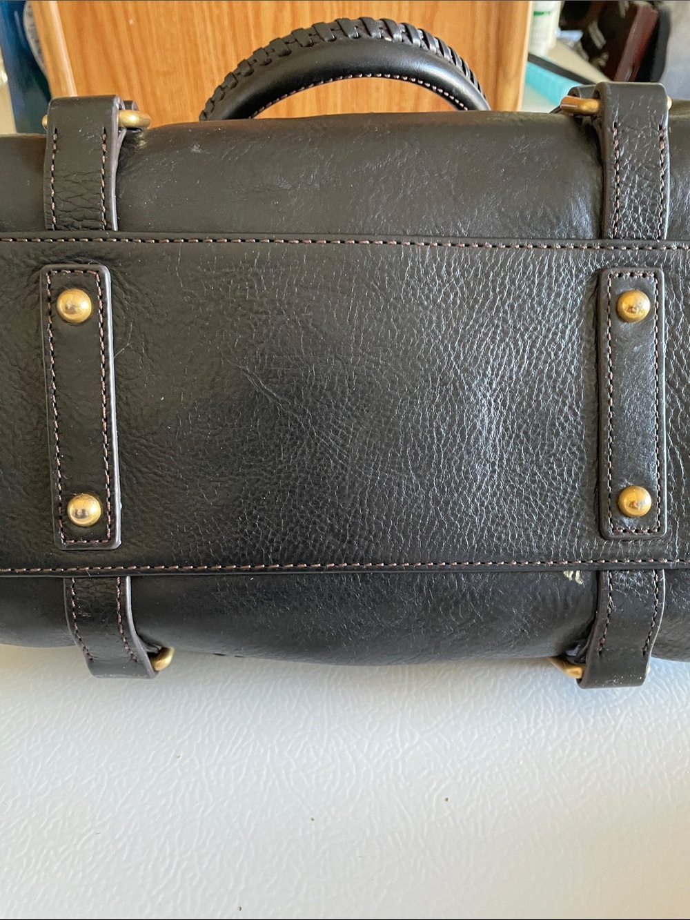 Dooney & Bourke Black Braided-Handle Shoulder Bag with Tassel - Picture 7 of 13